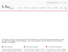 Tablet Screenshot of lestanc-avocats.com